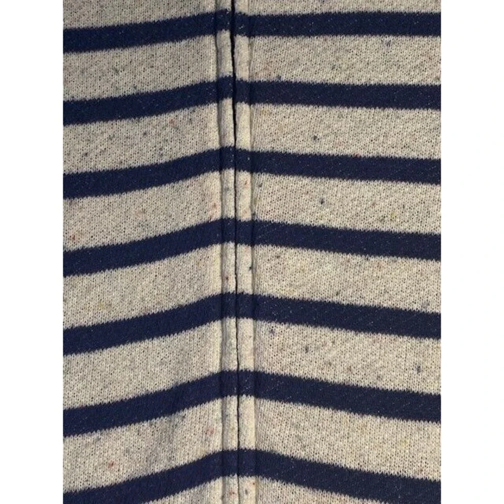 LANDS END Robe Girls XL 16+ Striped Full Zip HOODIE Long‎ Sleeve HEART POCKETS